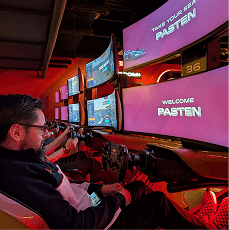 Me in an F1 game simulator 🏎️