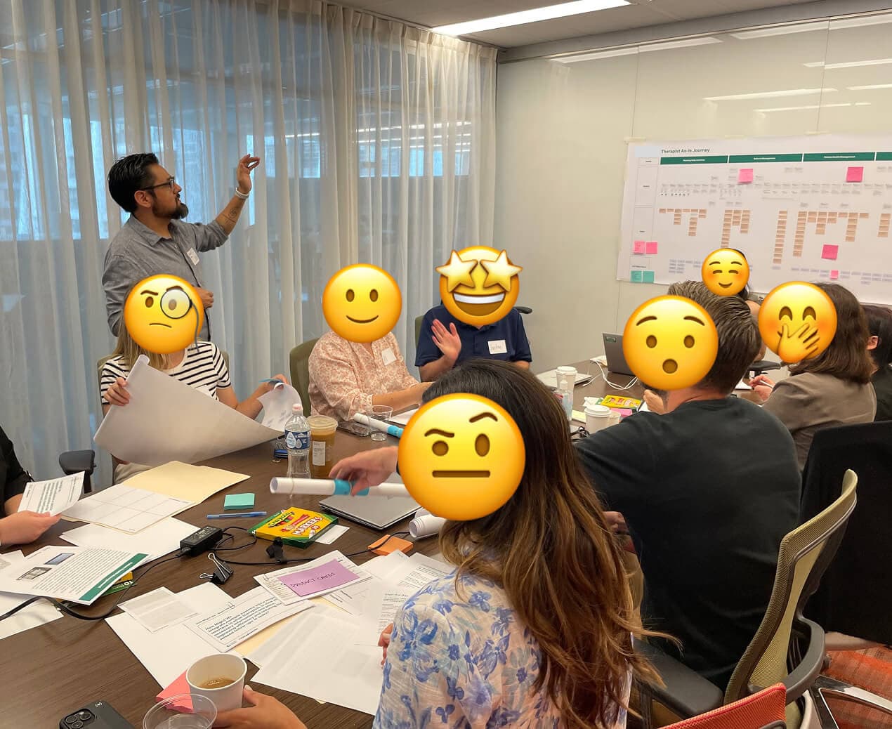 Facilitating a design workshop with behavioral therapists and clinical stakeholders